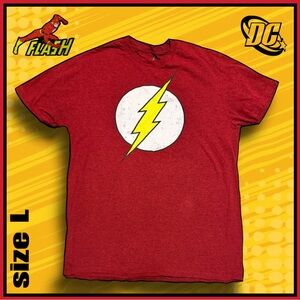 DC COMICS The Flash red short sleeve graphic TSHIRT size L